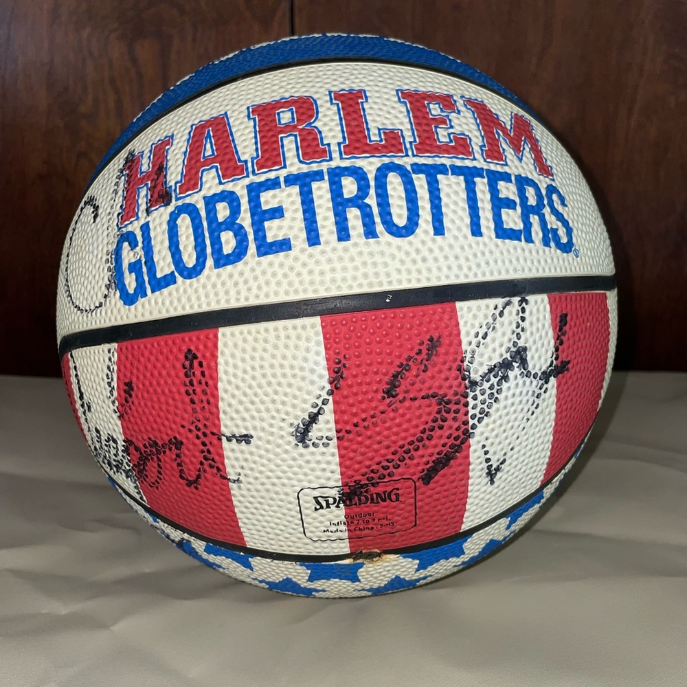 Autographed Harlem Globetrotters Basketball